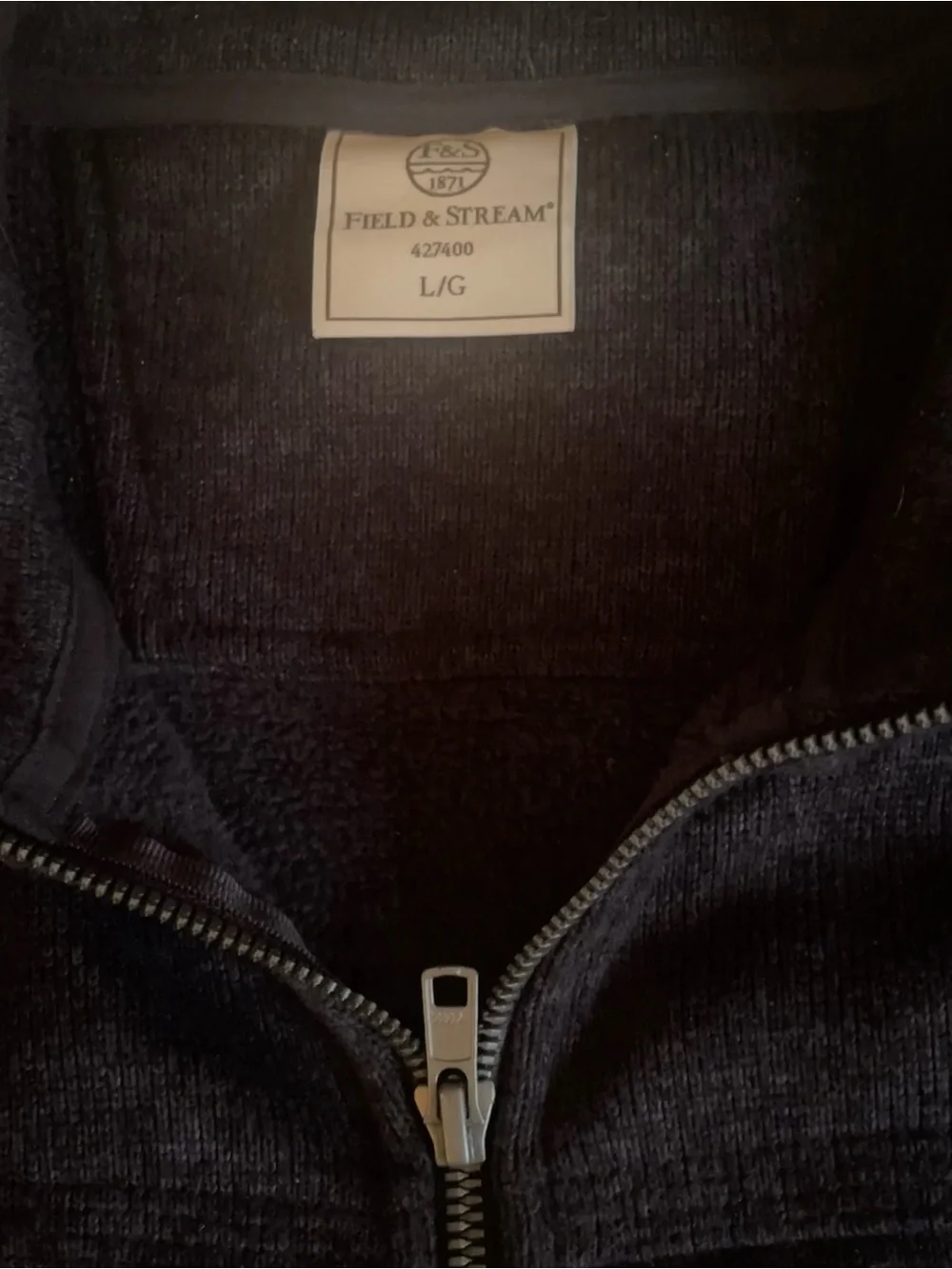 ♡ Baggy Dark Grey Zip Jacket - Picture 2 of 3